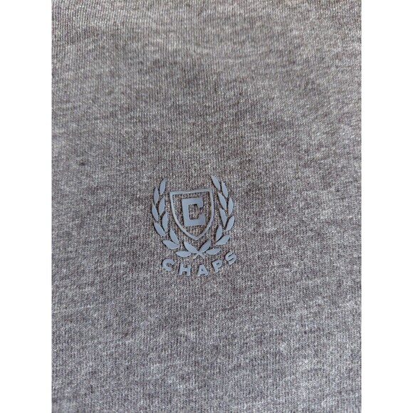 NWT Chaps Size 4XB Charcoal Long Sleeve 1/4 Button Henley Style Cotton T-Shirt - Picture 5 of 8